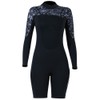 1.5MM Diving Onepiece Swimsuit Wetsuit Short Trousers for Snorkeling Surfing(Woman