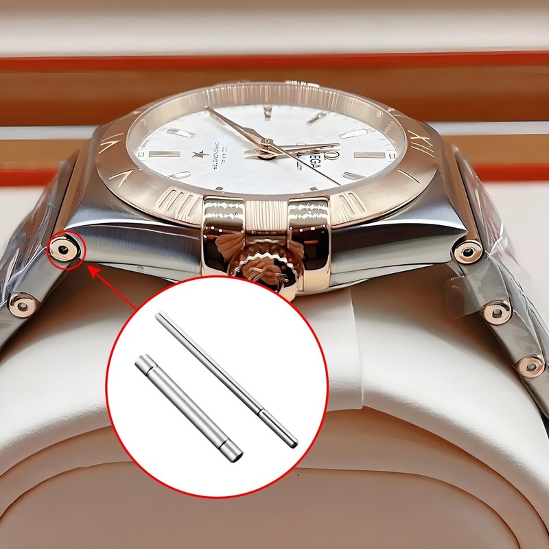 HiCycle2 Bracelet Link Pin Tube Replacement For Omega Constellation Men's