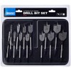Draper 82634 13 Piece Flat Wood Bit Set, 230 V,