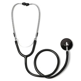 Cute Pitbull with Heart Single Head Stethoscope (Black)