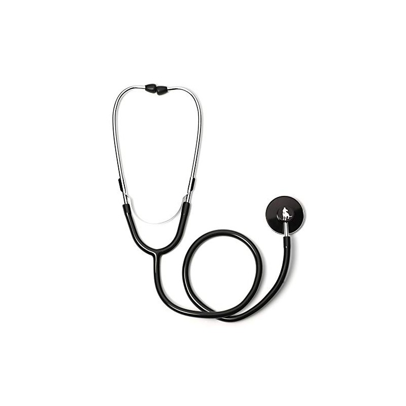 Cute Pitbull with Heart Single Head Stethoscope (Black)