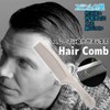 Beaton_Japan Men's Stainless Steel Comb, Metal, Hair Comb, Anti-Static, Wet