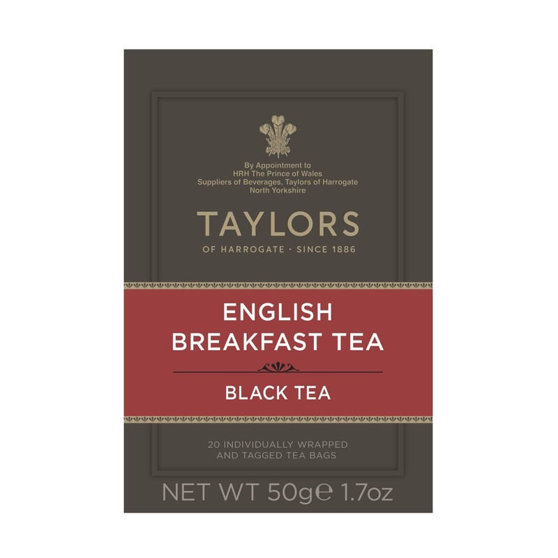 Taylors of Harrogate English Breakfast, Black Tea, Individually Wrapped Bags,