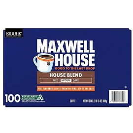 Maxwell House Medium Roast K-Cup Coffee Pods, House Blend, 100 ct.