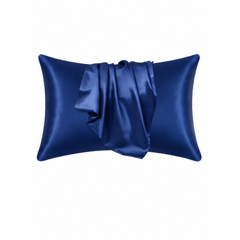 Silk-Style Pillowcase for Bedroom Bedding – Smooth Solid Color Pillow