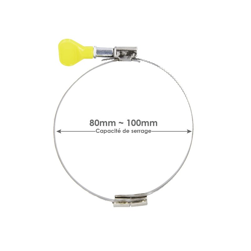DUST COMMANDER KBHC100R spiral hose clamp, set of 4, 100