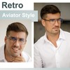 EASY READ Aviator Reading Glasses for Men,Blue light blocking Readers