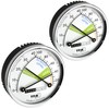 TFA Dostmann Thermo Analogue Thermometer Hygrometer with Metal Ring, Humidity