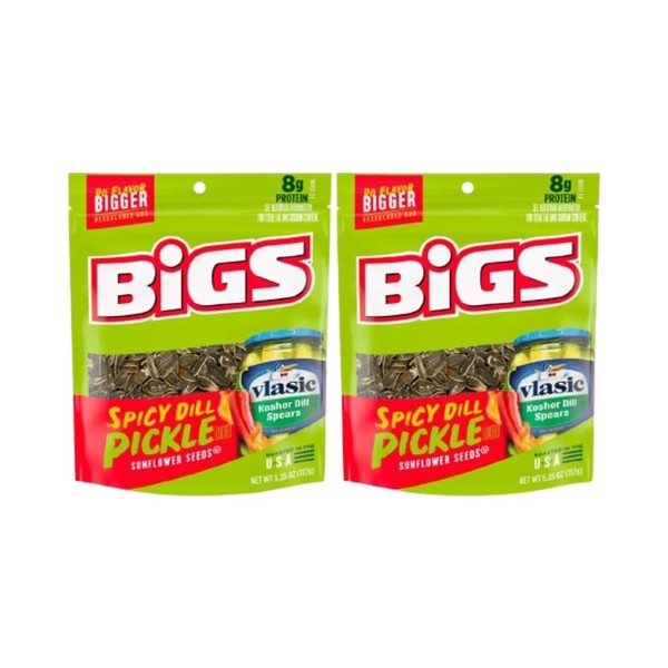 BIGS Vlasic Spicy Dill Pickle Flavored Sunflower Seeds I 5.35oz