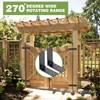 Mdkave Heavy Duty Gate Hinges,270° Solid Double Layer Folding Butt