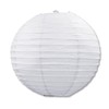 White Round Shaped Paper Lanterns