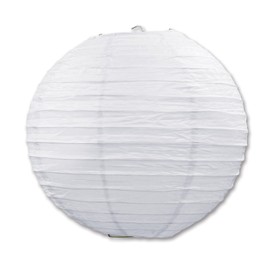 White Round Shaped Paper Lanterns