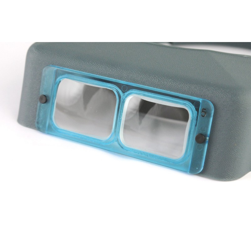 Donegan Optical 2X Head-Mounted Magnifier, Turquoise, Magnifier