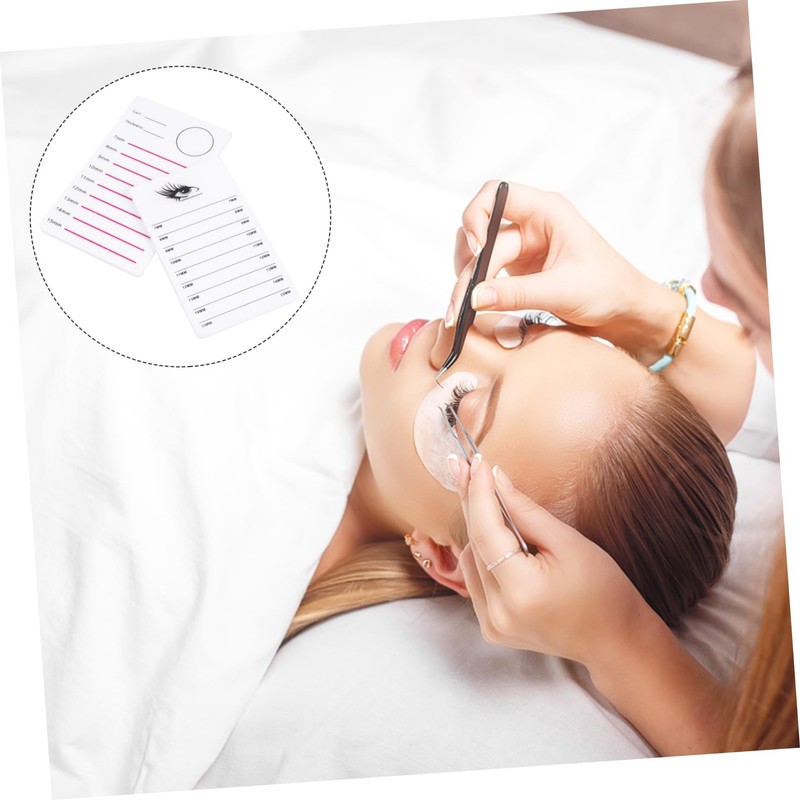 Baluue 2pcs Lash Extension Pallet Professional Eyelash Display Plates for