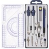13 Pieces Geometry Set Compass Geometry Tools Math Compass and