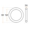sourcing map Pack of 1 Nitrile Rubber O-Rings 100 mm