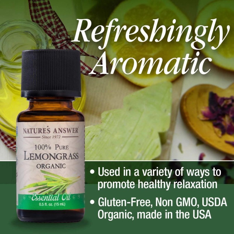 Nature's Answer Nature�s Answer USDA Organic Lemongrass Essential Oil, 100%