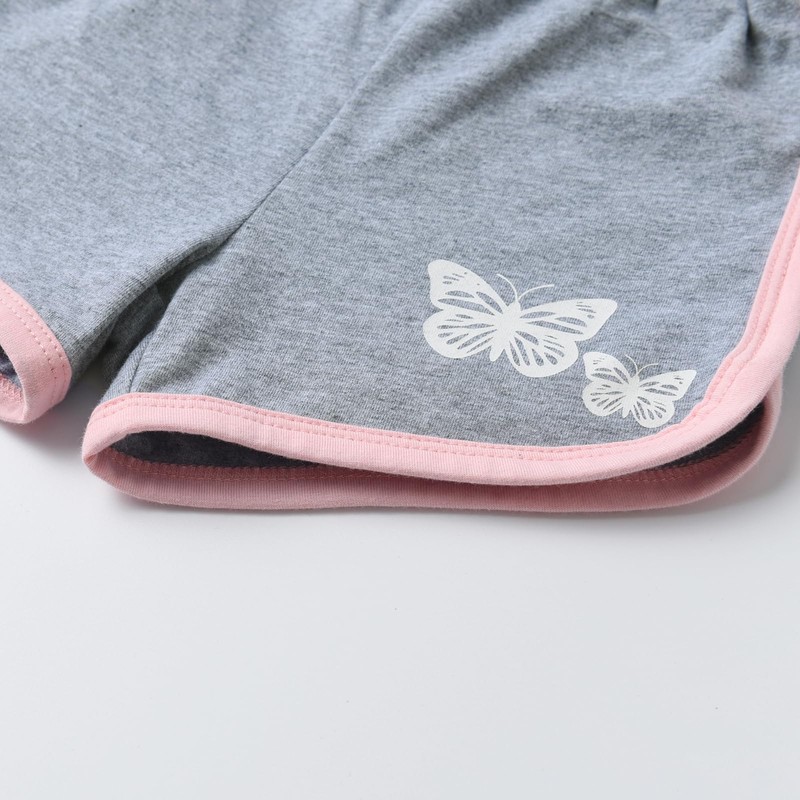Toddler Baby Girls Outfits Summer Leisure Clothes Butterfly Print Short