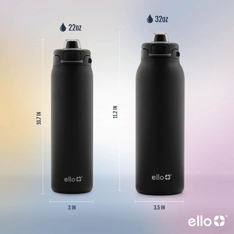 Ello Pop & Fill 32oz Stainless Steel Water Bottle with