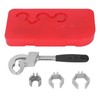 Multifunctional Wrench Double Ended Adjustable Opening Aluminium Alloy for Basin