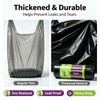 Tall Kitchen Trash Bags 13 Gallon, Easy Tear Black 60