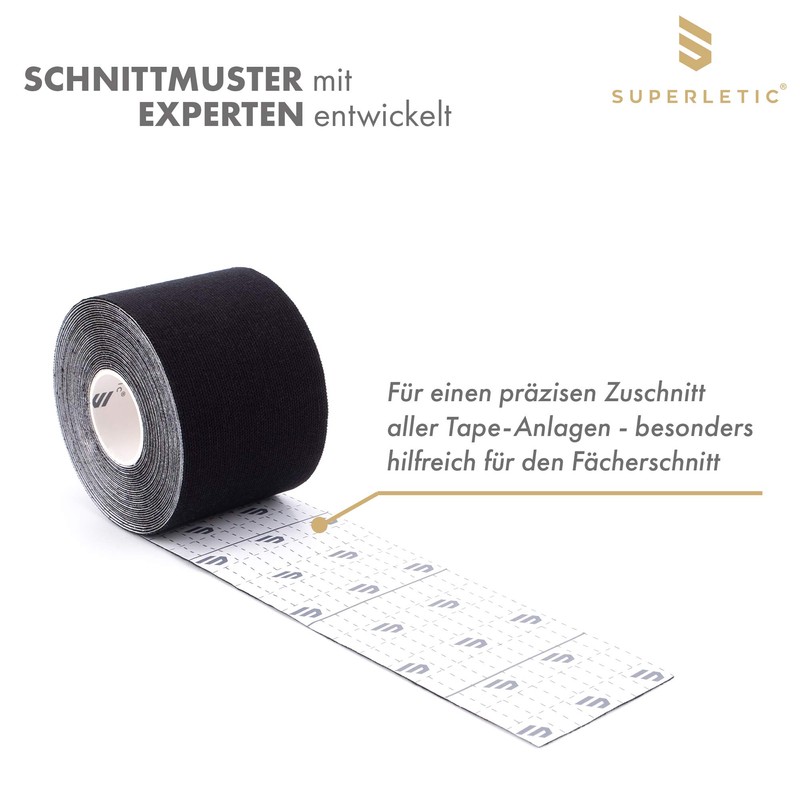 SUPERLETIC Kinesiology Tape Essential [5 m x 5 cm] Physio