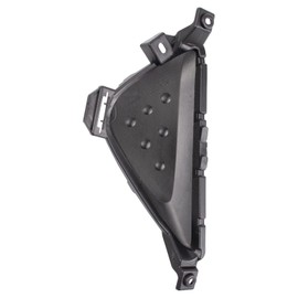 TRQ Front Right Fog Light Hole Cover Black Passenger Side Compatible with 2016-2018 Toyota Prius TO1039190