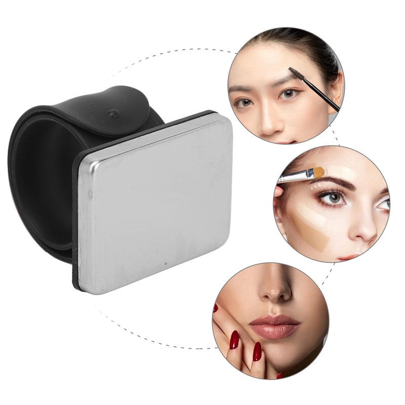 Makeup Mixing Palett Bracelet, Magnetic Makeup Hand Palette Foundation Mixing
