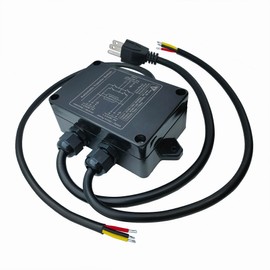 GUIRUIMOON Automatic Transfer Switch, ATS Auto Transfer Switch, Transfer Switchs for Home Generator AC90-135V, for Surveillance Camera, Computer Room.（AC Double Switching）