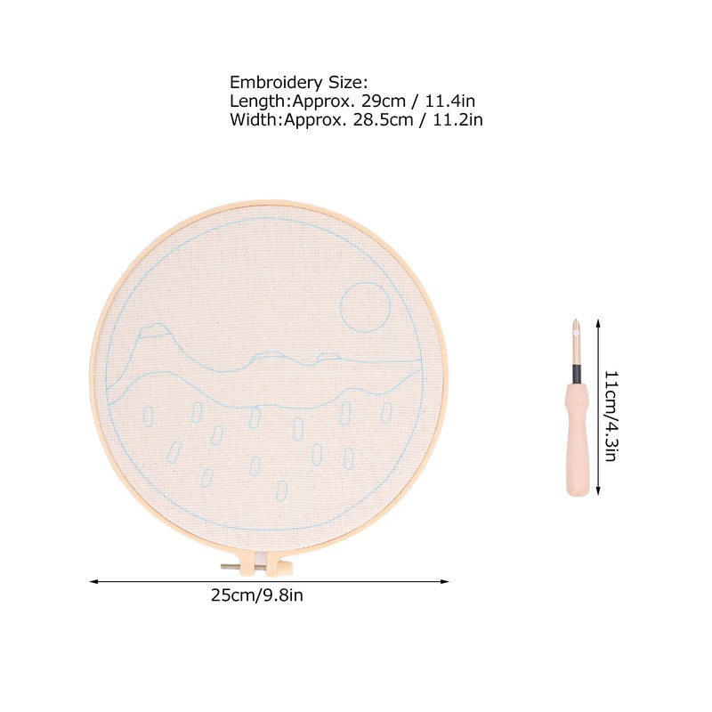 Punch Needle Embroidery Kits Exercise Patience Reusable Embroidery Punch Needle