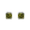 Traditional Classic Large Statement 7CT Emerald Cut Simulated Olive Green