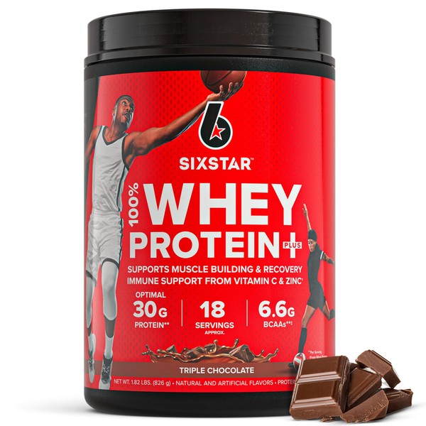 Six Star Whey Protein Powder Plus - Muscle Building &