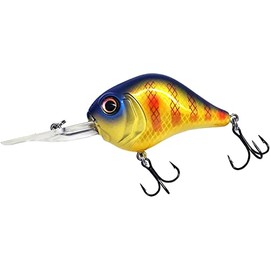Bill Lewis Lures Lifelike MR-12 Mid-Range MDJ Series 12Ft Floater Diver 3/4 OZ Crankbait Fishing Wobble Lure for Freshwater, Bluegill