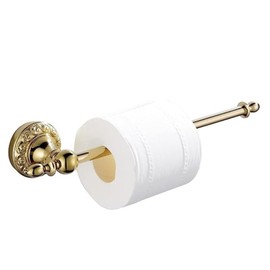 Bathroom Toilet Paper Holder,Wall Mount Brass Toilet Paper Holder,Easy to Install Antique Vintage Wall Mount Tissue Roll Bar Bathroom Accessories