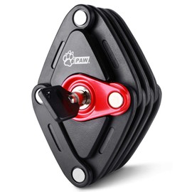 PAW Blade Lock for Bicycles, Durable, Compact, Foldable, Key-type, Includes Mounting Bracket, Instruction Manual Included, Black (PW0902)