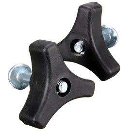 DENPETEC Triangle Knob Handle,Wing Nut and Bolt Power Equipment, Bolt Knob Triangle Nut Screw Replacement Parts Handle for Lawn Mower Machine