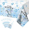 6 Pack Elephant Baby Shower Tablecloth Decorations, Elephant Baby Shower