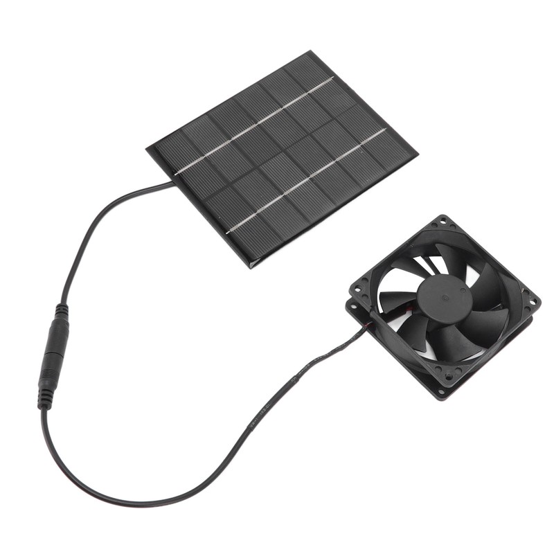 Solar Panel Fan Exhaust Air Ventilation Heat Dissipation Tool for