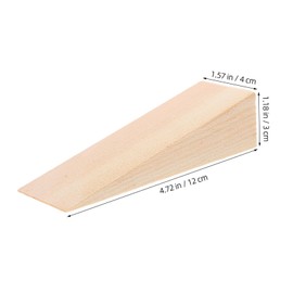 Kichvoe 4pcs Wooden Wedges for Door and Window Installation Triangular Blocks for Secure Setup Versatile Wooden Door Stoppers Smooth Surface Prevents Floor Damage for Spacers and Shims