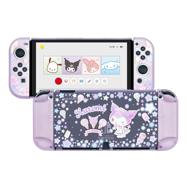 Kuitmor Protective Case for Switch OLED, PC Hard Clear Protective