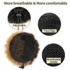 ISHEENY Ponytail Hairpiece Real Hair Afro Puff Drawstring Ponytail Short
