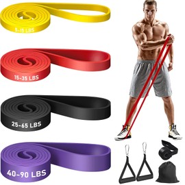 UIEYAKFR Bandas de Resistencia para Ejercicio,Bandas de Resistencia con 2 Asas, Anclaje para Puerta, Gancho y Bolsa,Bandas Elásticas para Hombres y Mujeres para Ejercicio, Fitness