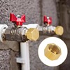 8pcs 3/8 Inch NPT Brass Pipe Cap, Brass Pipe Fitting