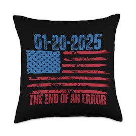 Trump Inauguration Day 2025 Flag Throw Pillow