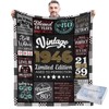 80th Birthday Gifts for Men, 1946 Blanket Gift for 80