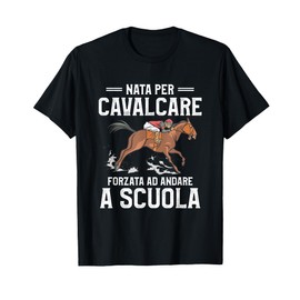 Divertente Regalo di Equitazione per Un Amante dei Cavalli Maglietta