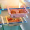 WDDP 3-Piece Set Extendable Fridge Organiser, Fridge Drawer Organiser, Adjustable