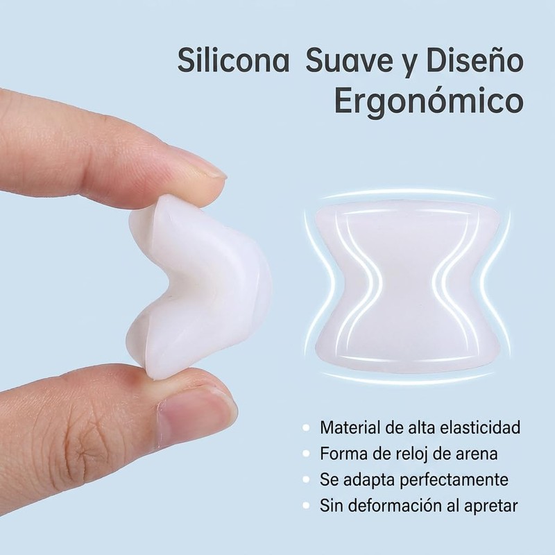 Separadores de Dedos de Gel, 6 Piezas