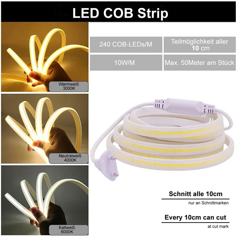 H+H Leipzig LED COB Strip (Partial Possibility of All 10