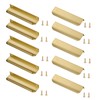 JNRFTY 10 Pack Cabinet Pulls Hidden Drawer Pulls Handle Aluminum